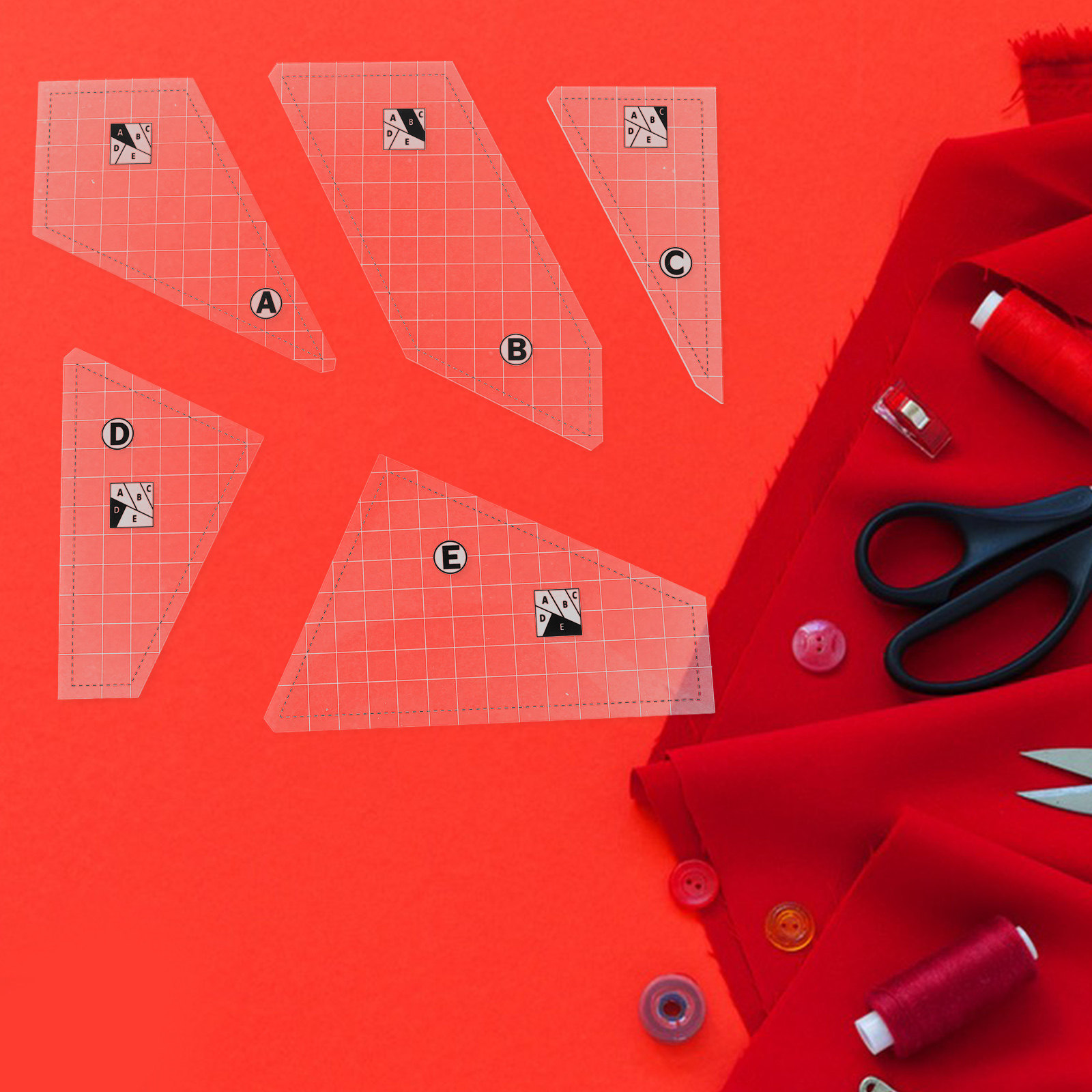Juego de 5 plantillas para aco - Sewing Gauge Ruler reseña y precio
