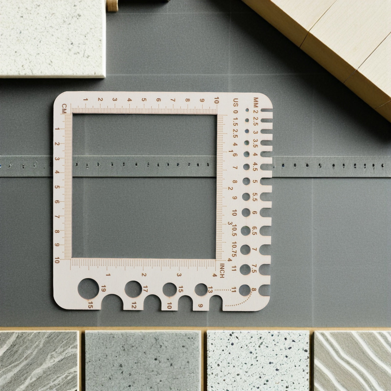 2 piezas de regla de madera pa - Sewing Gauge Ruler reseña y precio