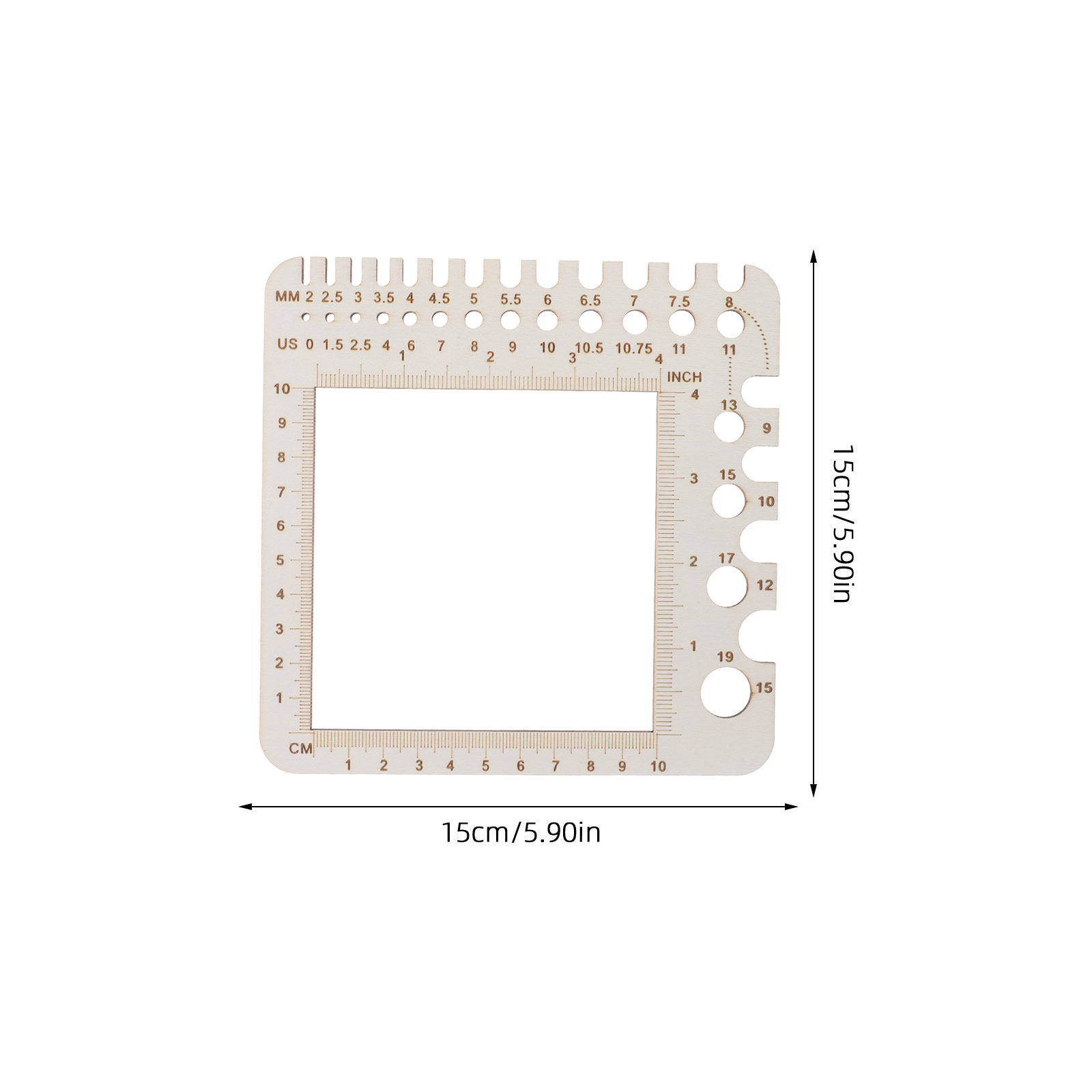 2 piezas de regla de madera pa - Sewing Gauge Ruler reseña y precio